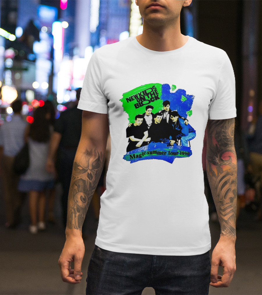 New Kids On The Block Magic Summer Tour 1990 Vintage Concert T-Shirt