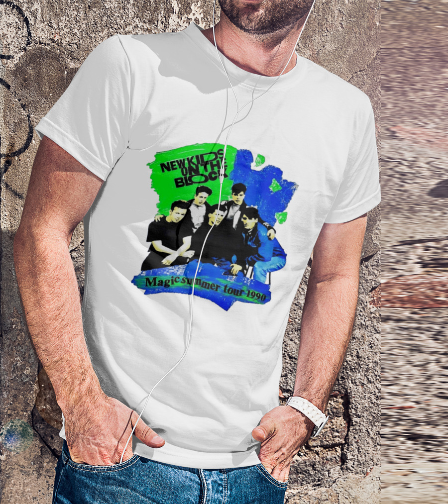 New Kids On The Block Magic Summer Tour 1990 Vintage Concert T-Shirt