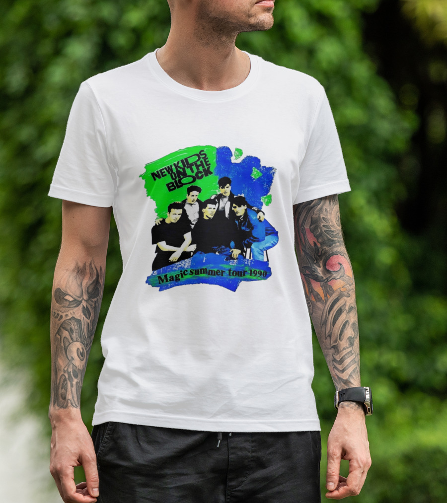 New Kids On The Block Magic Summer Tour 1990 Vintage Concert T-Shirt