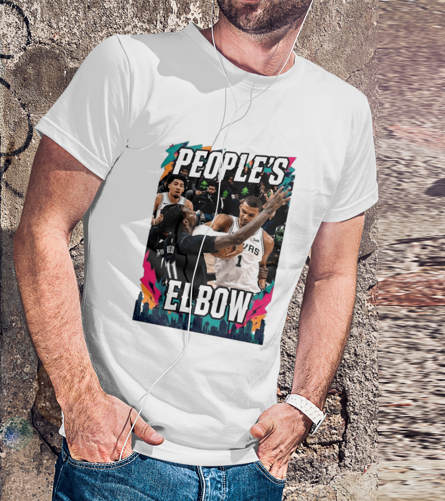 People's Elbow Wemby Spurs Vs Naz Reid Wolves T-Shirt