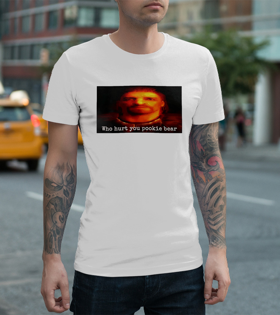 Who Hurt You Pookie Bear Video Game T-Shirt