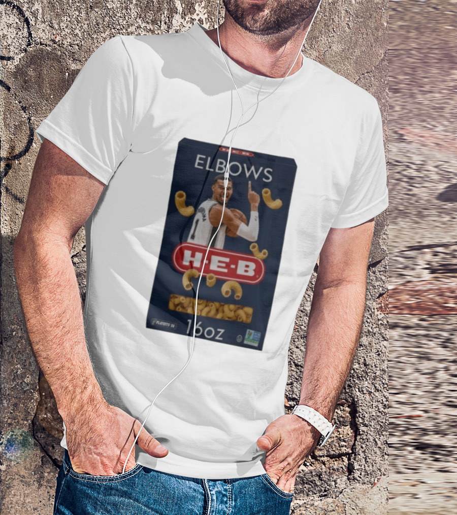 Victor Wembanyama Spurs HEB Elbows Meme 16oz Box T-Shirt