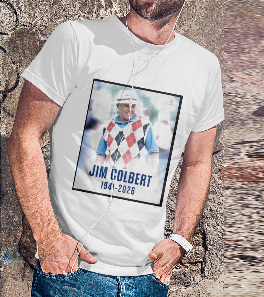 Jim Colbert 1941 2026 PING Champions Golf Legend Argyle Sweater T-Shirt