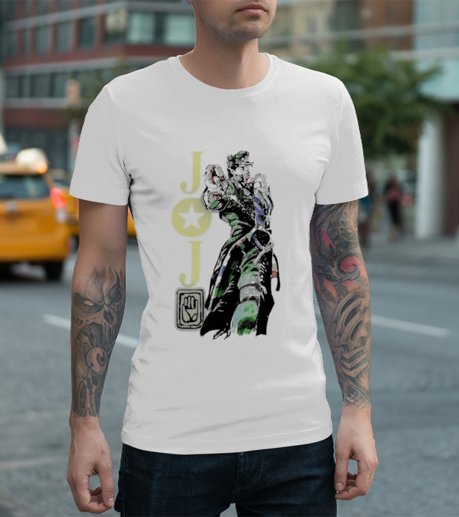 Jojo Jotaro Kujo Star Emblem Anime T-Shirt