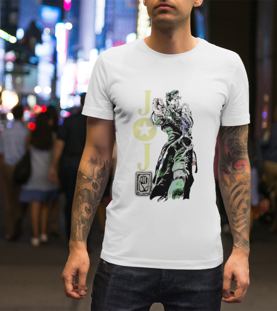 Jojo Jotaro Kujo Star Emblem Anime T-Shirt