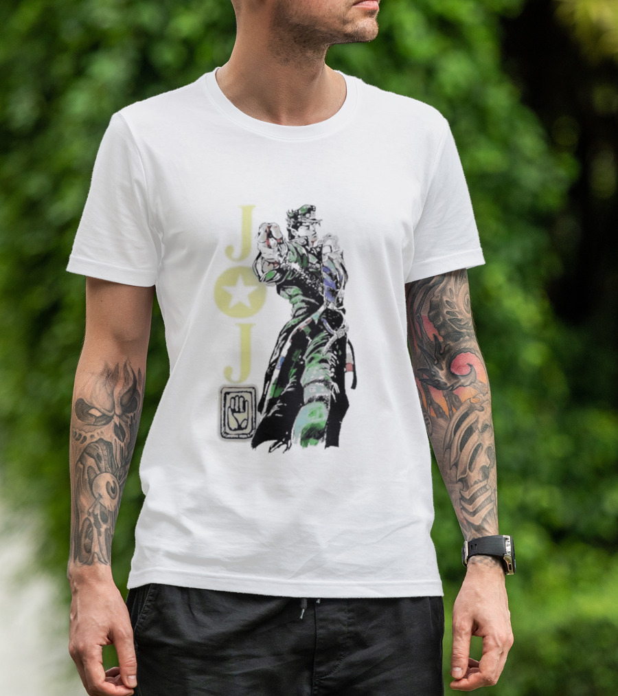 Jojo Jotaro Kujo Star Emblem Anime T-Shirt
