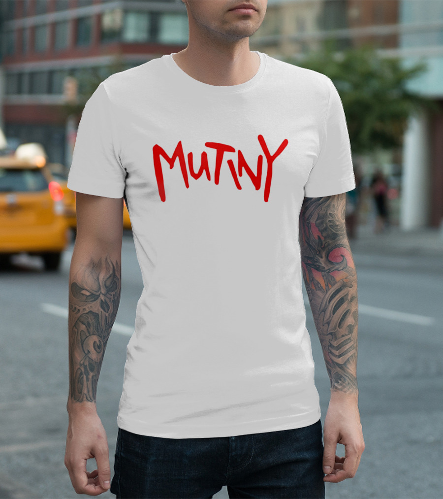 Mutiny Halt And Catch Fire Red Handwritten T-Shirt
