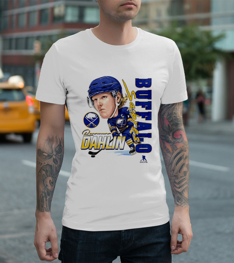 Rasmus Dahlin Captain Buffalo Sabres NHLPA Caricature T-Shirt