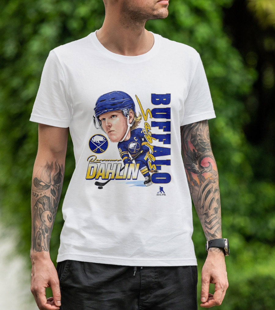 Rasmus Dahlin Captain Buffalo Sabres NHLPA Caricature T-Shirt