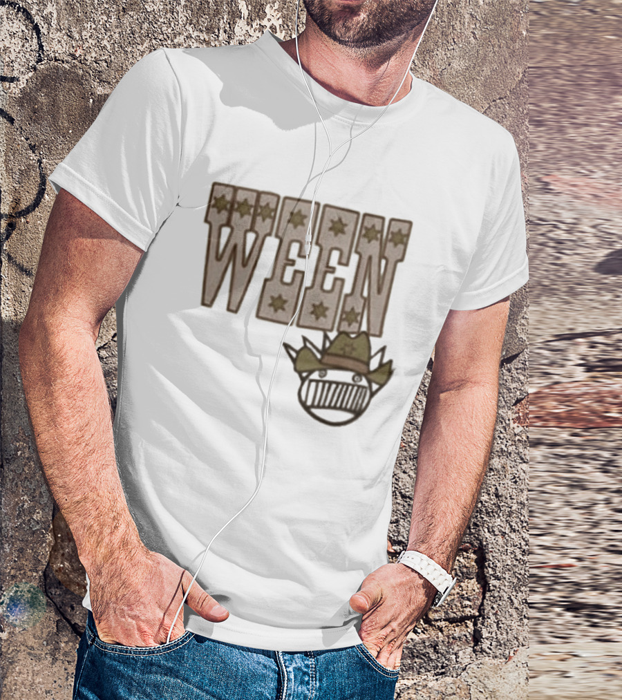 Ween 12 Golden Country Greats Tour Cowboy Hat Stars T-Shirt