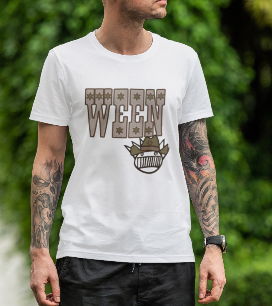 Ween 12 Golden Country Greats Tour Cowboy Hat Stars T-Shirt