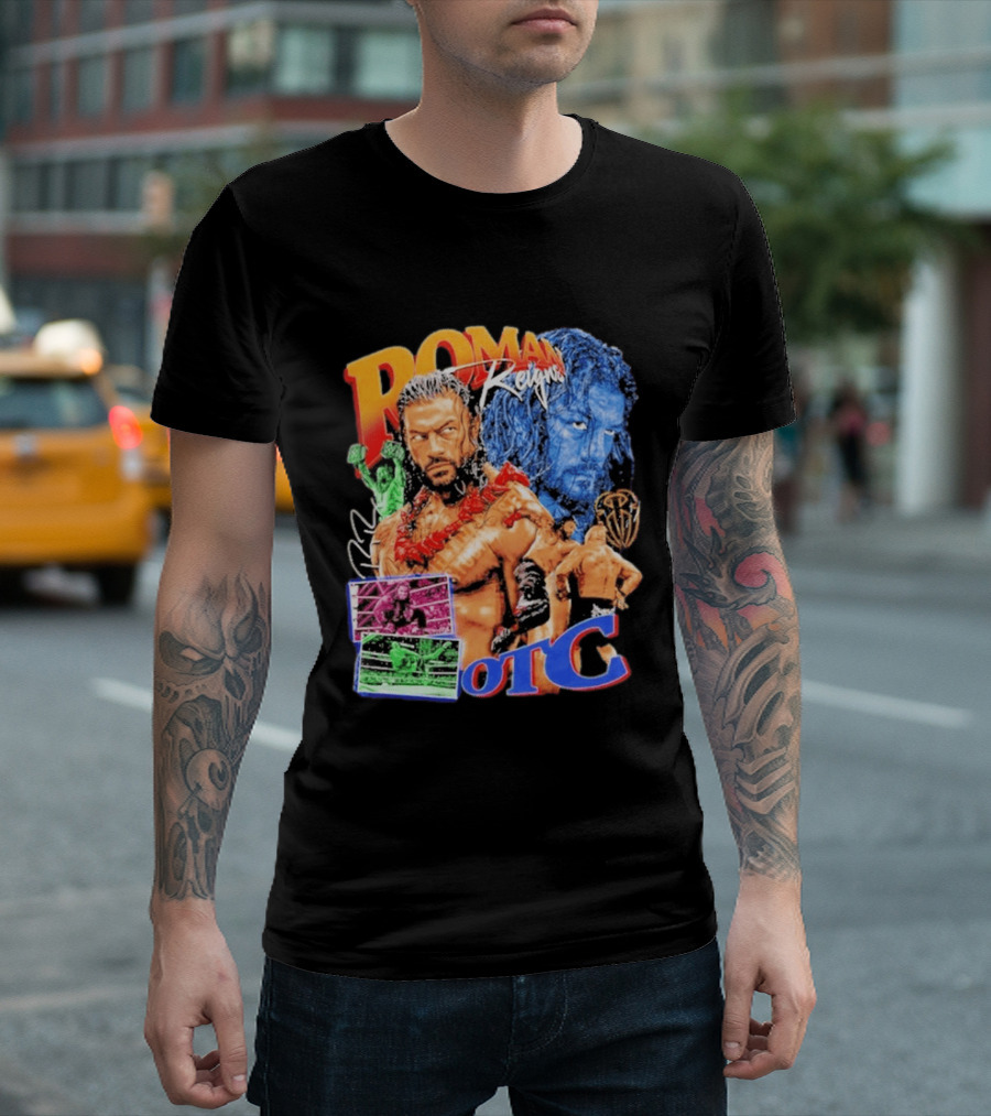 Roman Reigns Tribal Chief OTC Wrestling Champion WWE Acknowledged T-Shirt