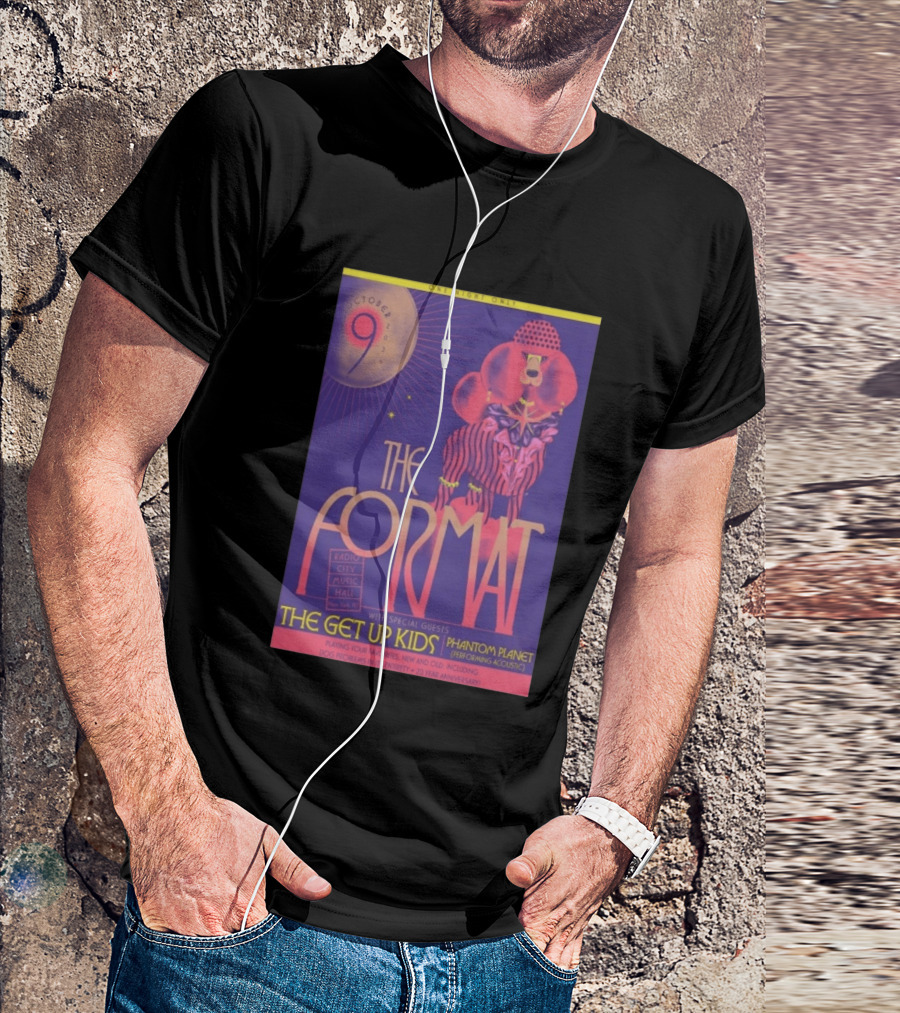 The Format October 9 2026 Radio City Music Hall New York The Get Up Kids Phantom Planet 20 Year Anniversary T-Shirt