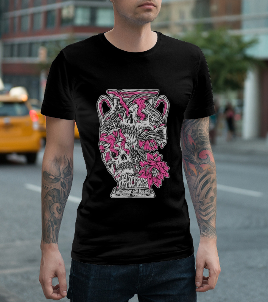 The Horrors Get Together Festival May 16 2026 Sheffield UK Skull Vase T-Shirt