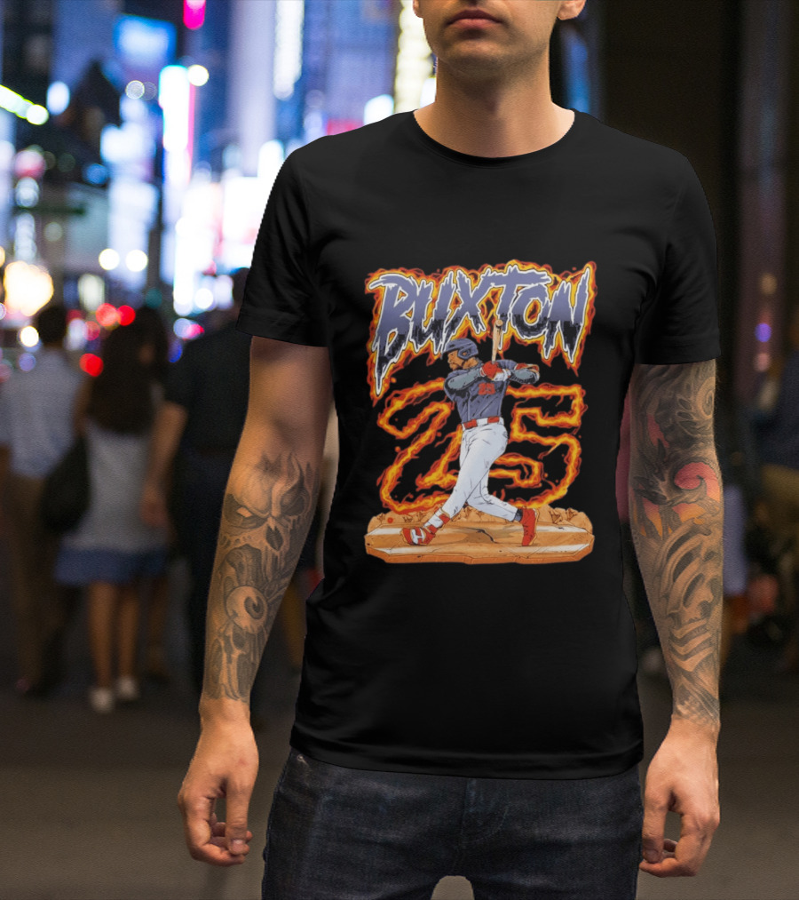 Buxton 25 Blazing Baseball Slugger T-Shirt