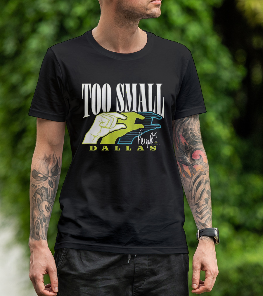 TOO SMALL Hands Paige Bueckers Dallas WNBA T-Shirt
