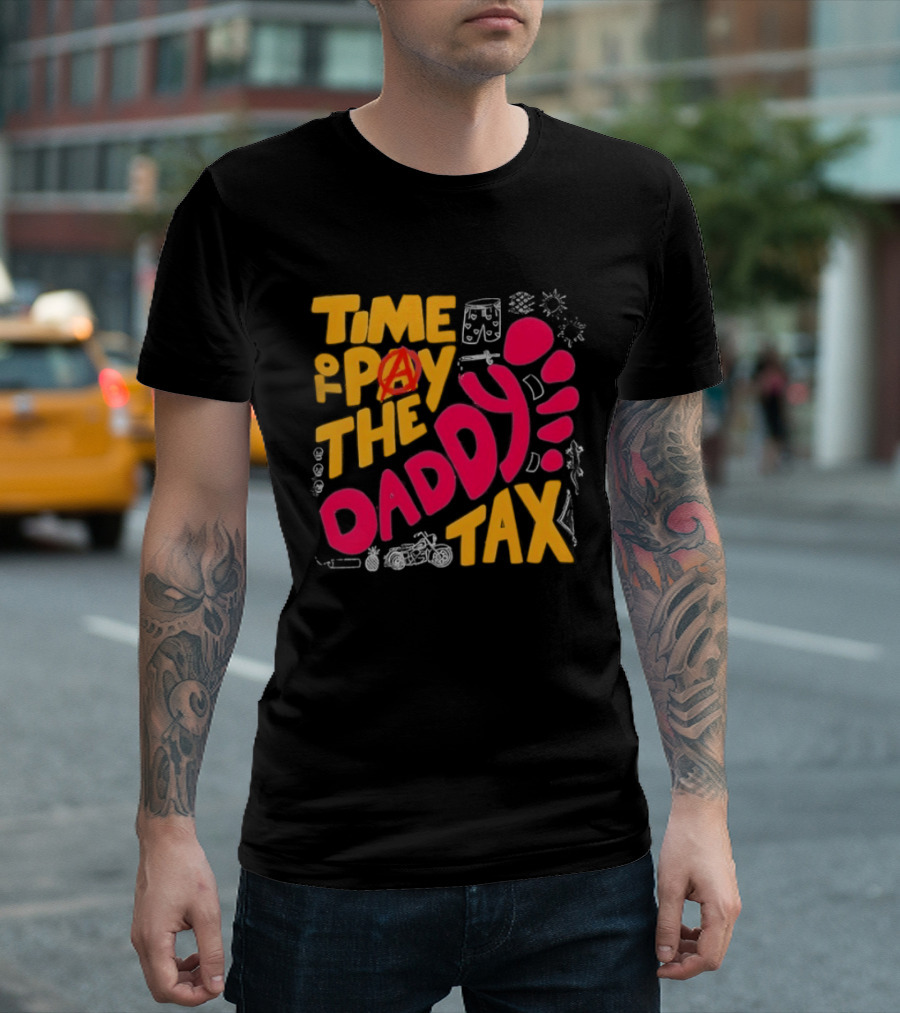 Time To Pay The Daddy Tax Dungeon Crawler Carl Footprint T-Shirt