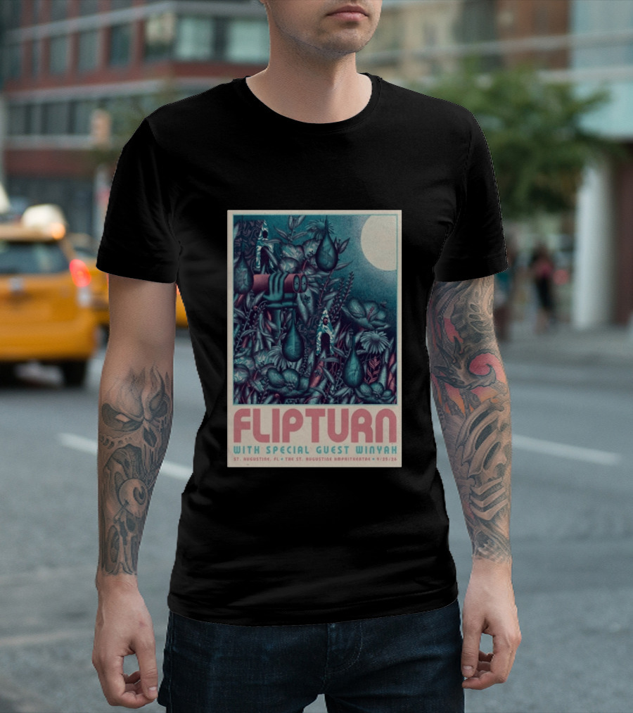 FLIPTURN With Special Guest Winyah St. Augustine Ampitheatre 9/25/26 T-Shirt