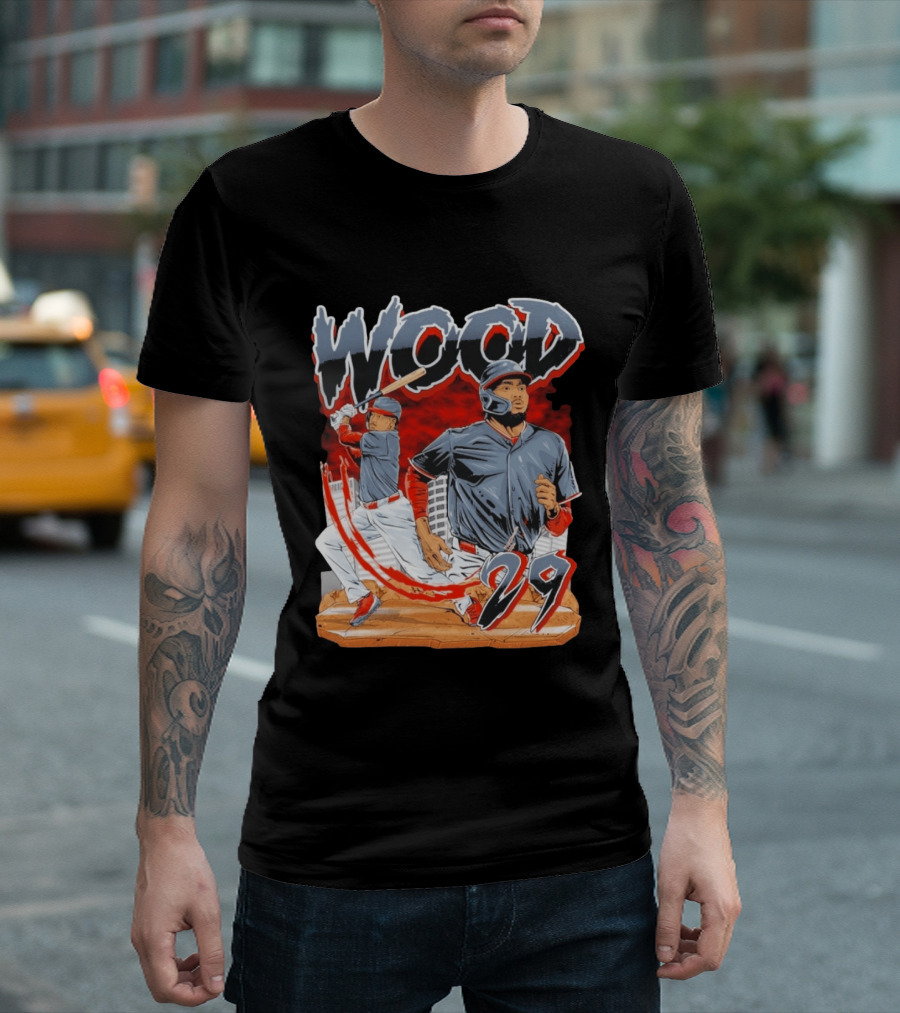 Wood 29 Baseball Euphoria Debut Action Scene T-Shirt