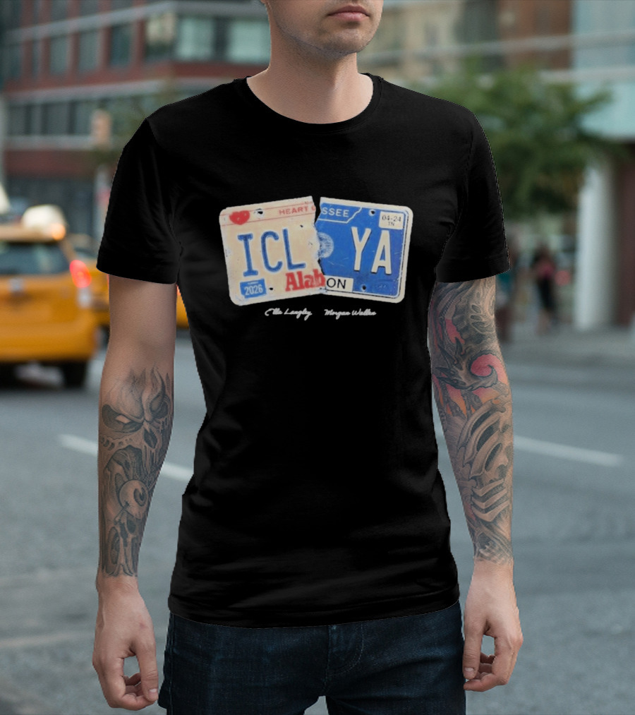 Morgan Wallen Ella Langley 2026 ICLYA Alabama Tennessee Heart Tour T-Shirt