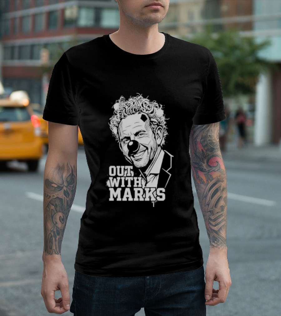 Out With Marks Sean Marks Clown Face T-Shirt