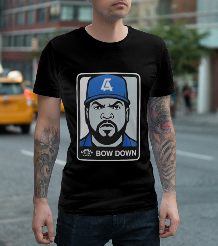 2026 LA Dodgers Ice Cube Bow Down Campeon Club T-Shirt