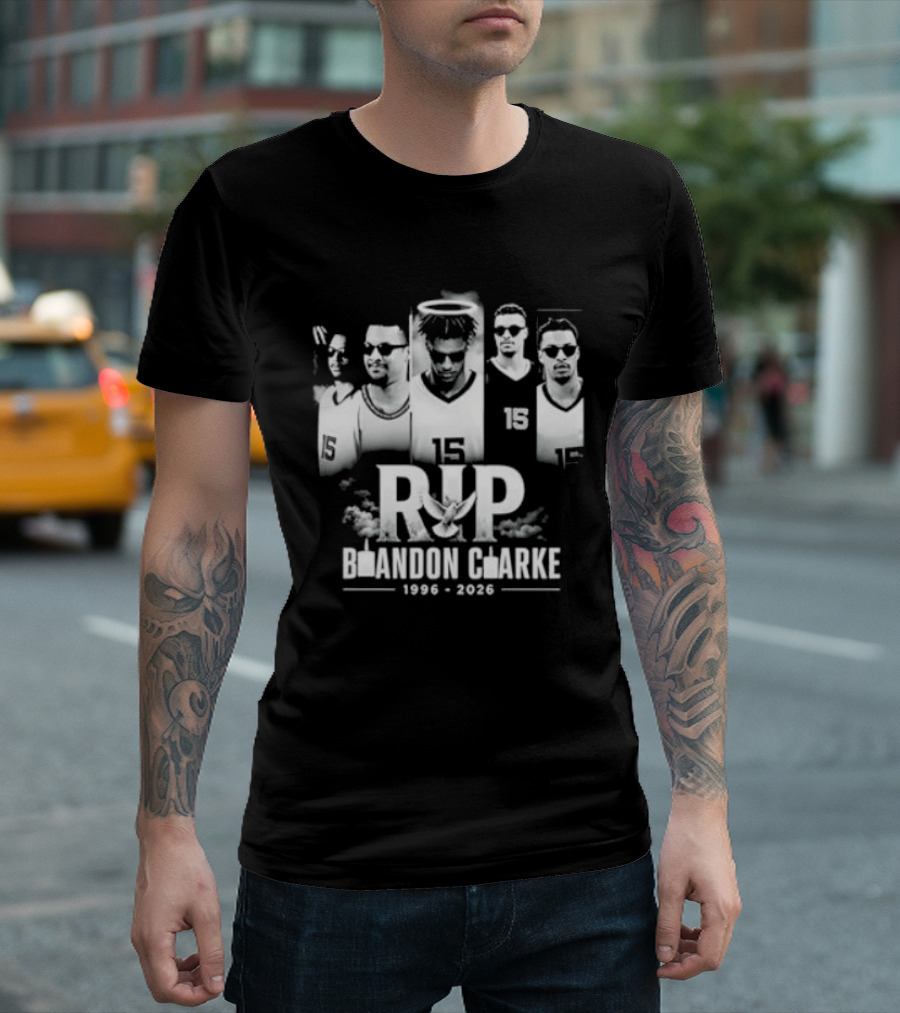 RIP Brandon Clarke 1996 2026 Commemorative Basketball T-Shirt
