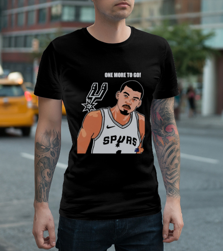 Victor Wembanyama San Antonio Spurs One More To Go T-Shirt