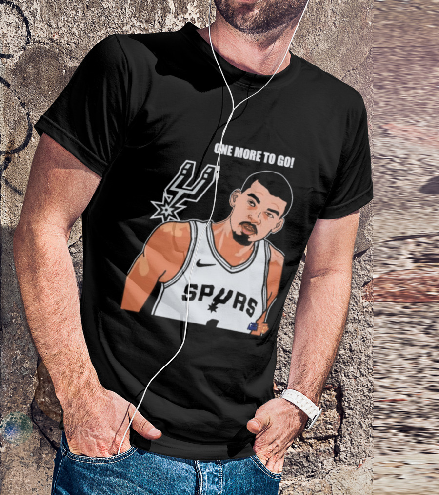 Victor Wembanyama San Antonio Spurs One More To Go T-Shirt