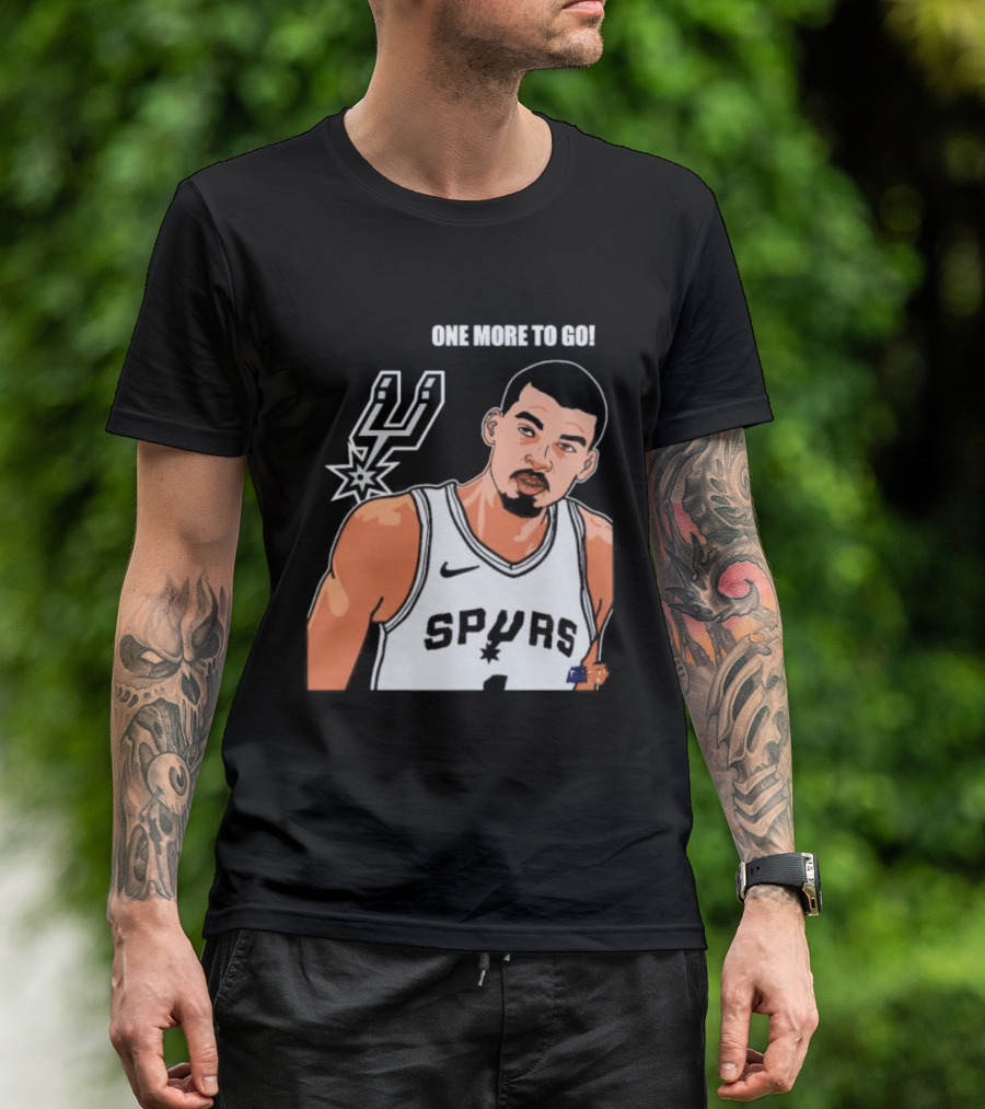 Victor Wembanyama San Antonio Spurs One More To Go T-Shirt