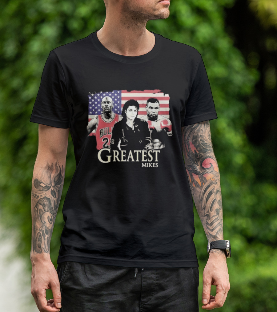 Greatest Mikes Jordan Jackson Tyson American Flag 2026 T-Shirt
