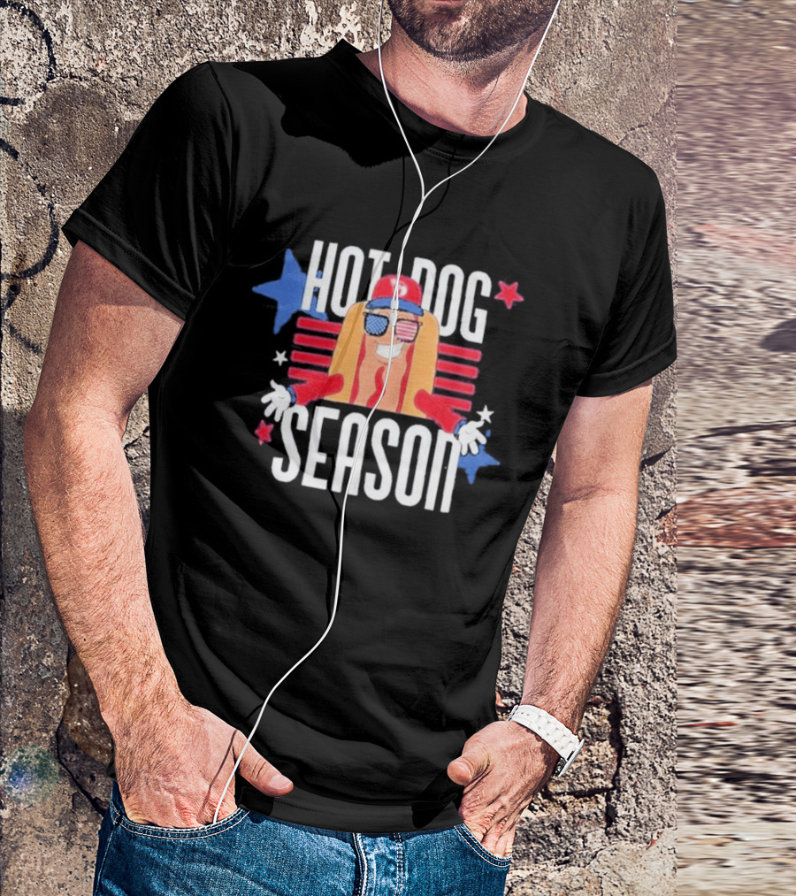 Hot Dog Season Jarrett Allen Patriotic Fun T-Shirt