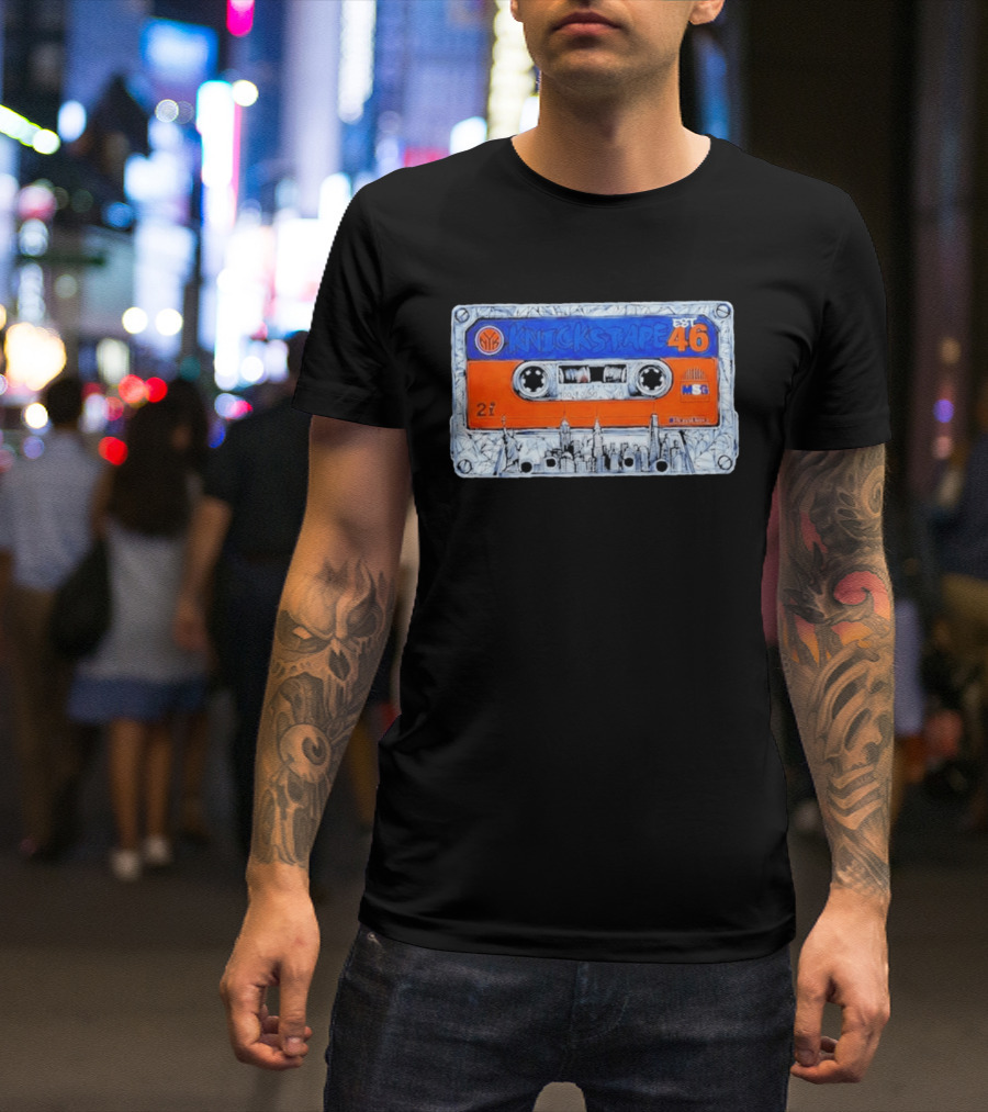Knickstape New York Knicks EST 46 Cassette MSG Skyline T-Shirt