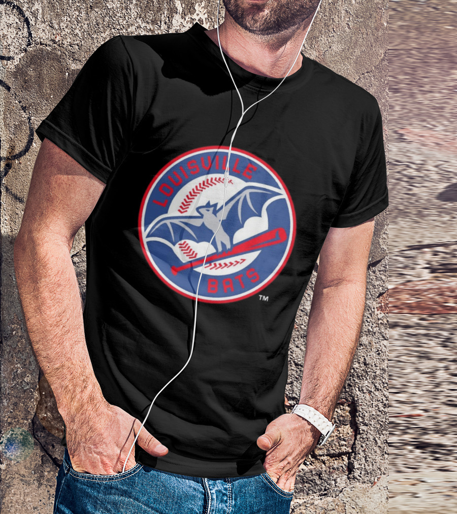 Louisville Bats MiLB Baseball Bat And Flying Bat T-Shirt