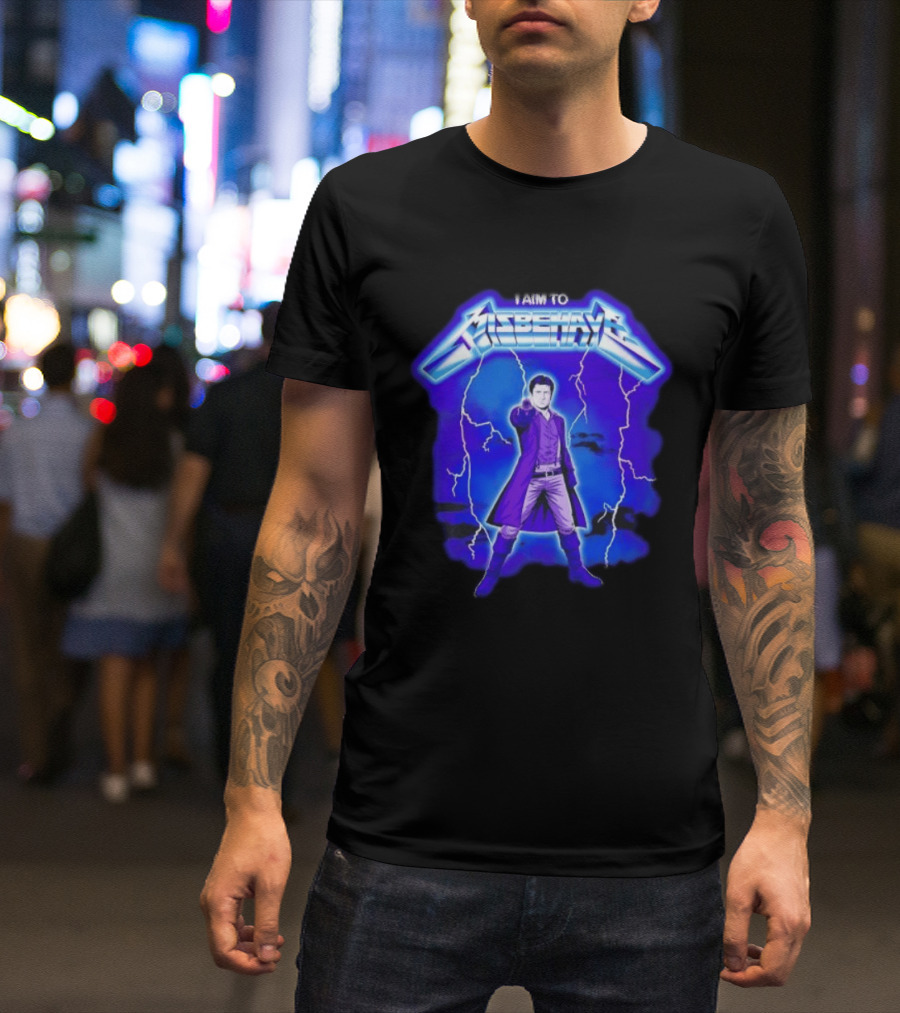 Firefly Malcolm Reynolds I Aim To Misbehave Electric T-Shirt