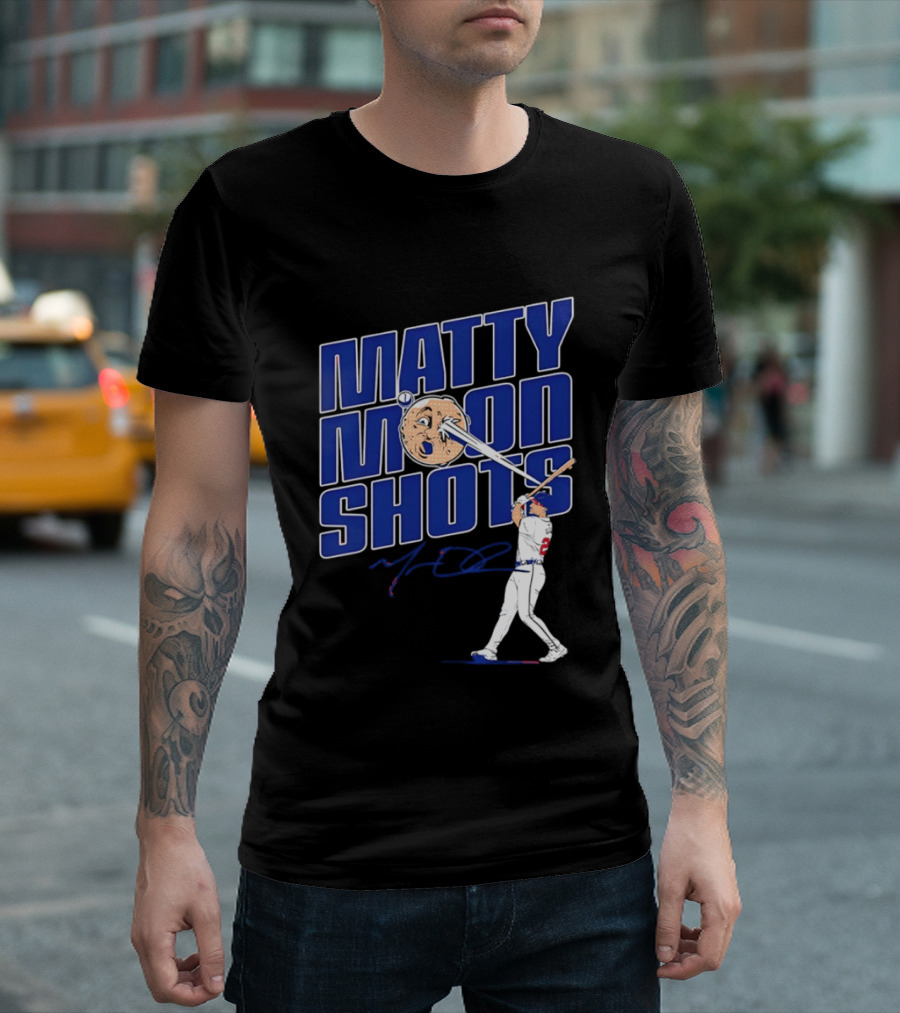 Matty Moonshots Matt Olson Baseball Signature Chop House Atlanta T-Shirt