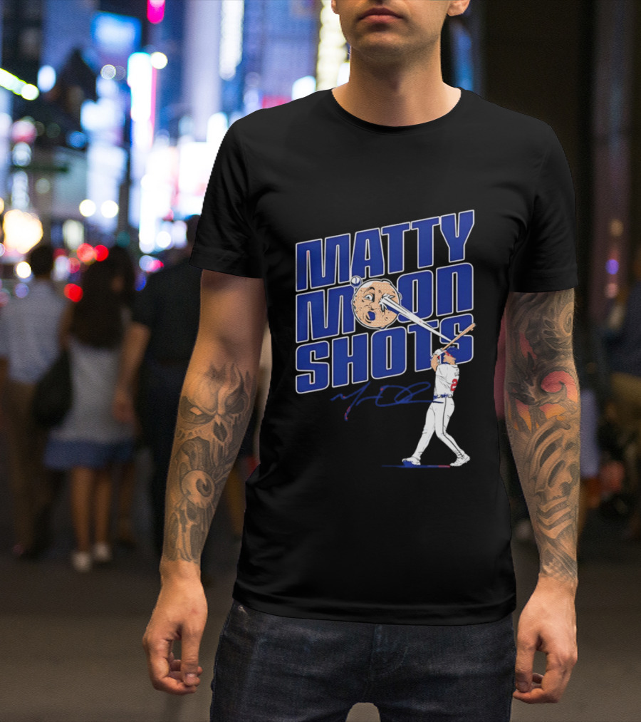 Matty Moonshots Matt Olson Baseball Signature Chop House Atlanta T-Shirt