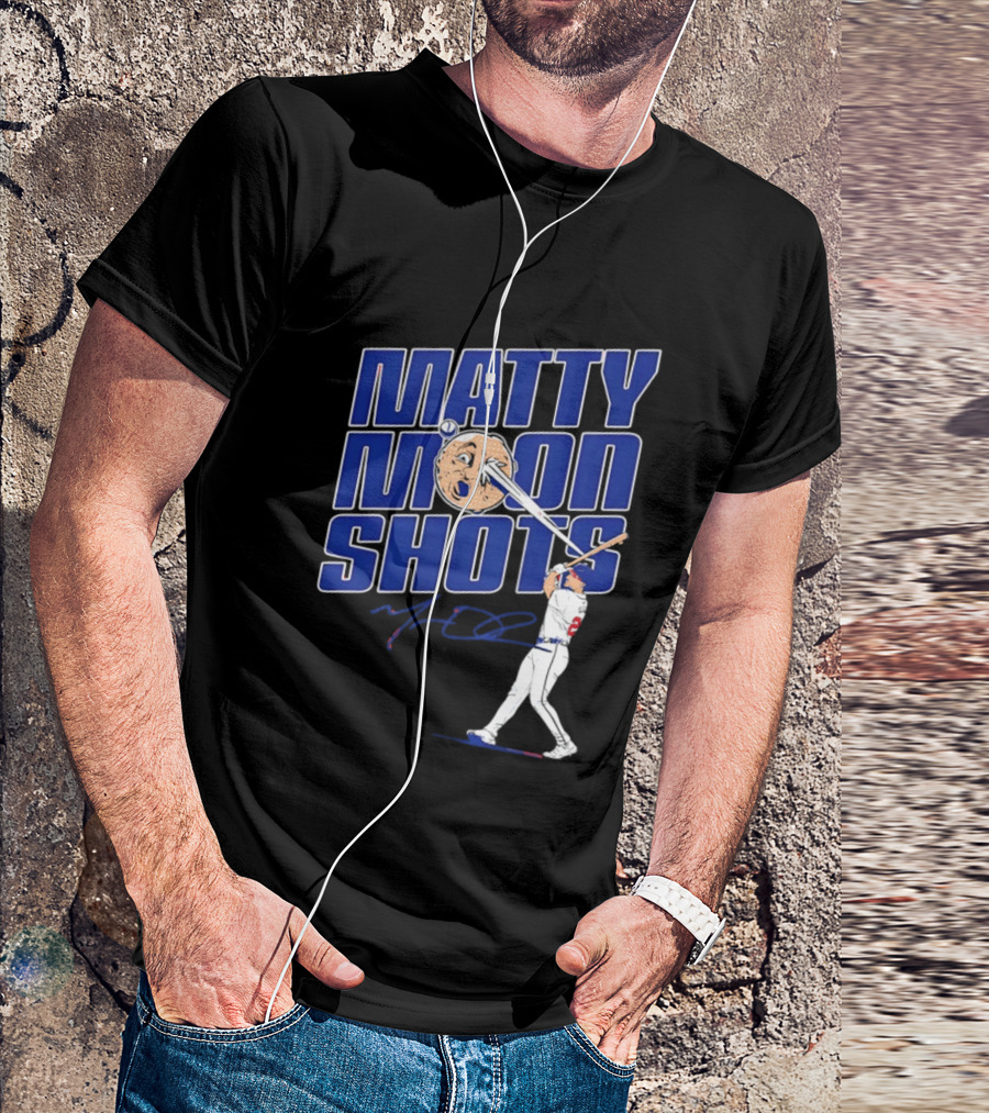 Matty Moonshots Matt Olson Baseball Signature Chop House Atlanta T-Shirt