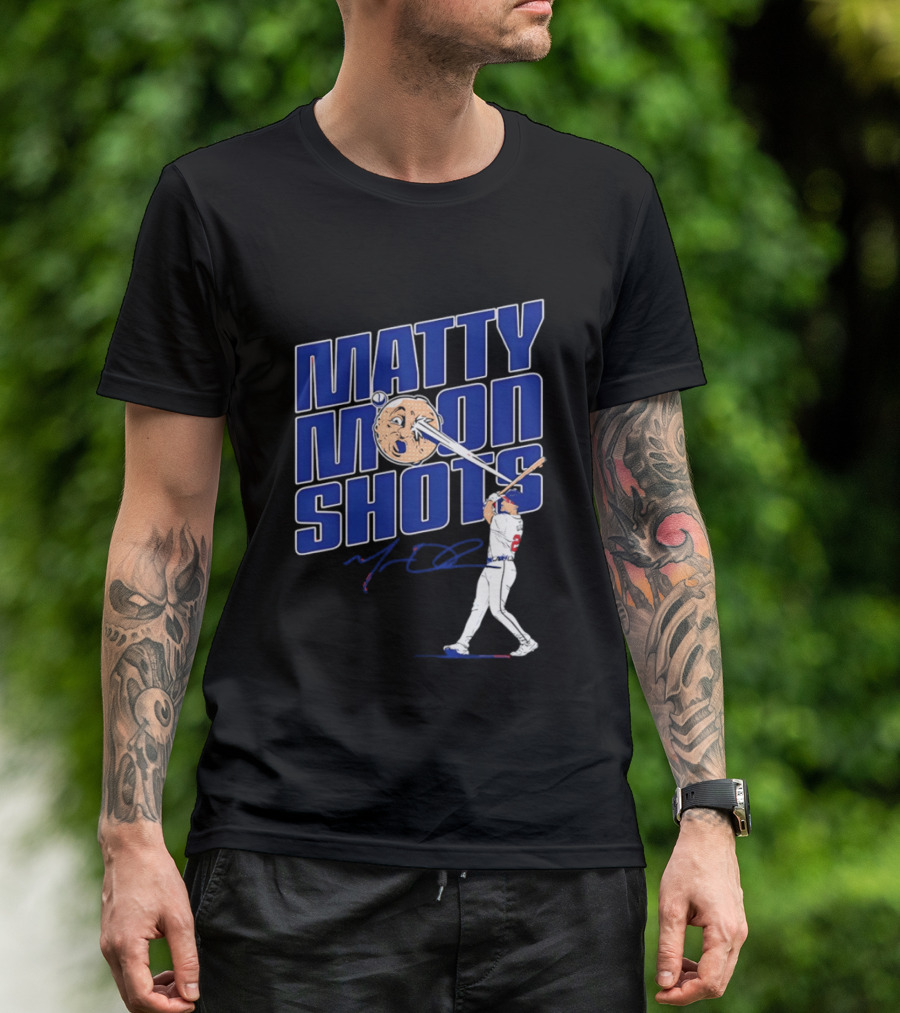Matty Moonshots Matt Olson Baseball Signature Chop House Atlanta T-Shirt