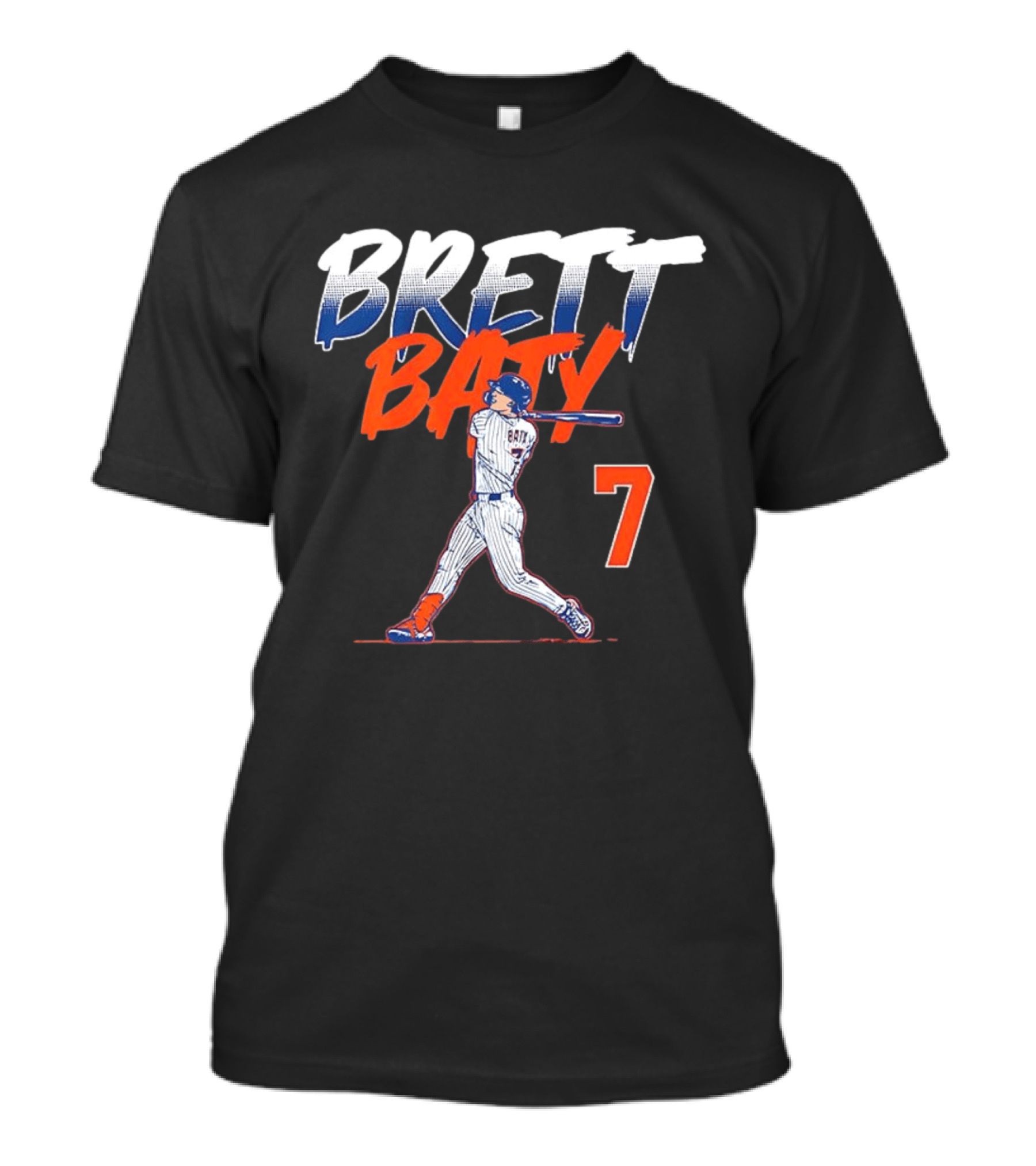 Brett Baty MLB Swing Number 7 T-Shirt