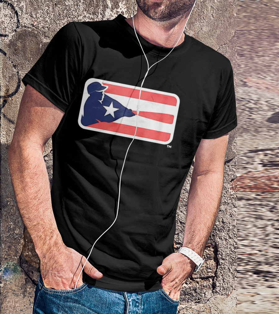 Liga De Béisbol Profesional Roberto Clemente MLB Puerto Rico Flag Baseball Player Star T-Shirt