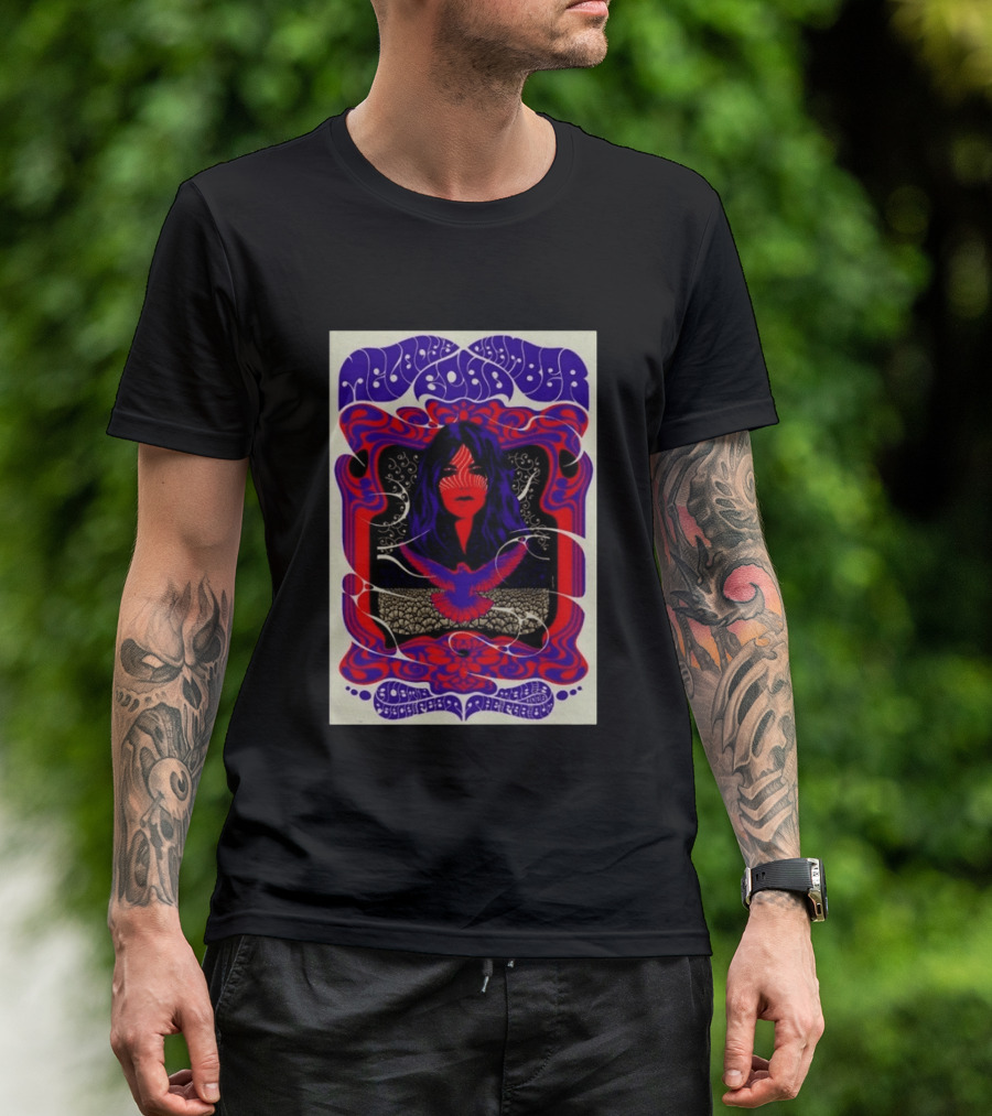 Melody's Echo Chamber Austin Psych Fest 2026 May 9 Austin TX Psychedelic Art Red Purple Woman Bird T-Shirt