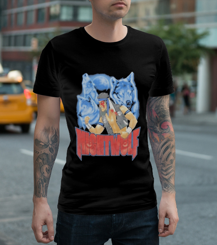 Nightwolf Mortal Kombat Klassic Ultimate MK3 Wolves Moonfighter T-Shirt