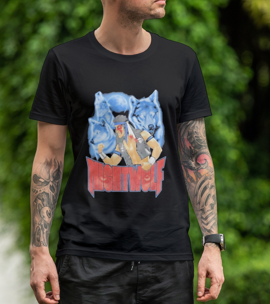 Nightwolf Mortal Kombat Klassic Ultimate MK3 Wolves Moonfighter T-Shirt
