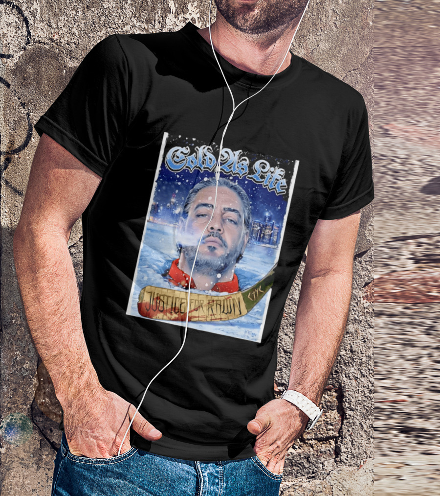 Justice For Pawn Cold As Life Cityscape Hockey Stick T-Shirt