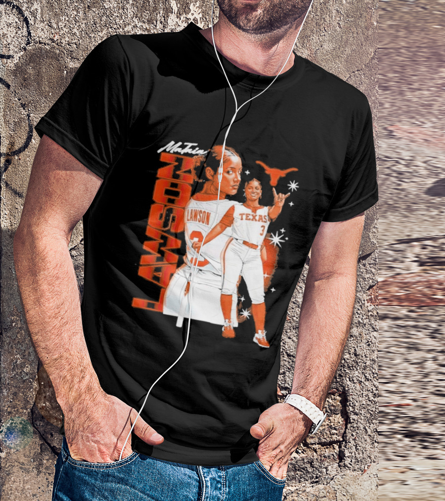 Mataia Lawson Texas Longhorns Softball Player Number 3 T-Shirt