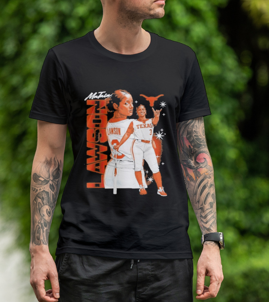 Mataia Lawson Texas Longhorns Softball Player Number 3 T-Shirt