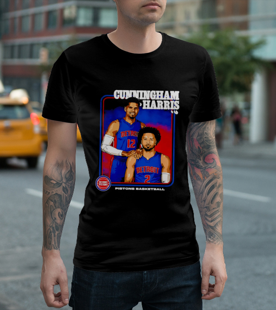 Cunningham Harris Detroit Pistons Basketball 2026 T-Shirt