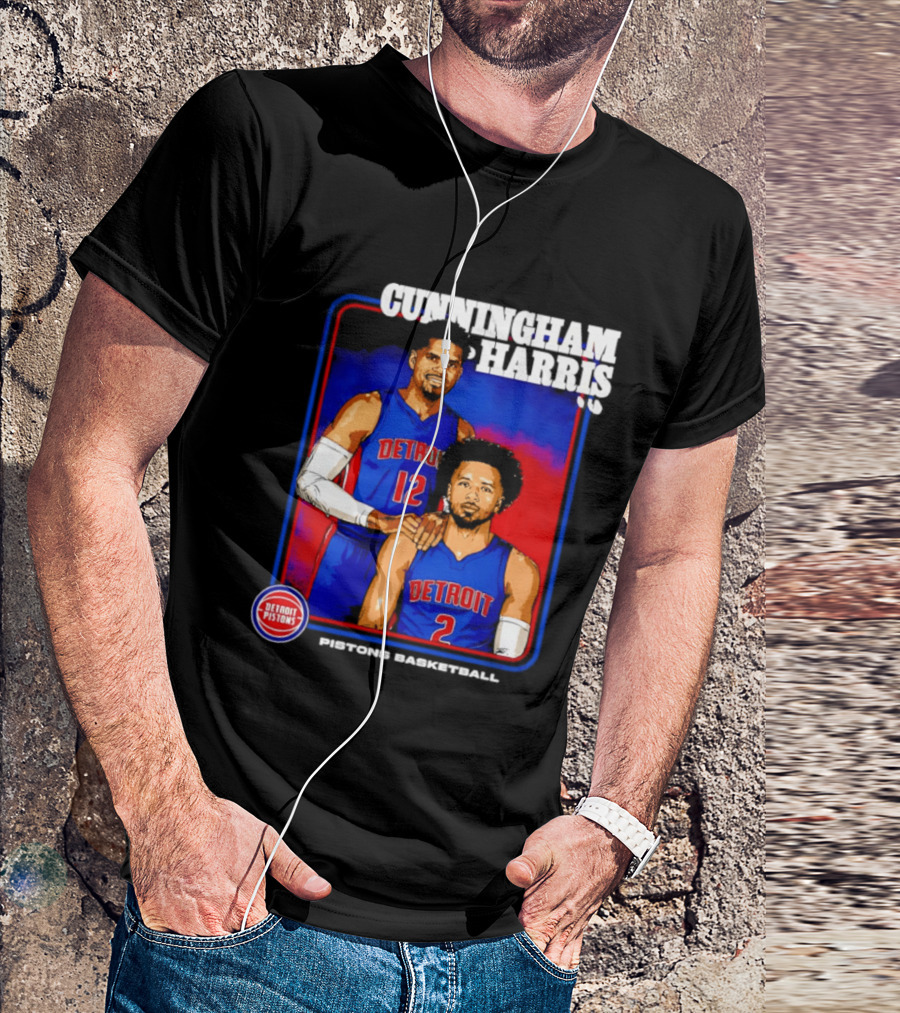 Cunningham Harris Detroit Pistons Basketball 2026 T-Shirt