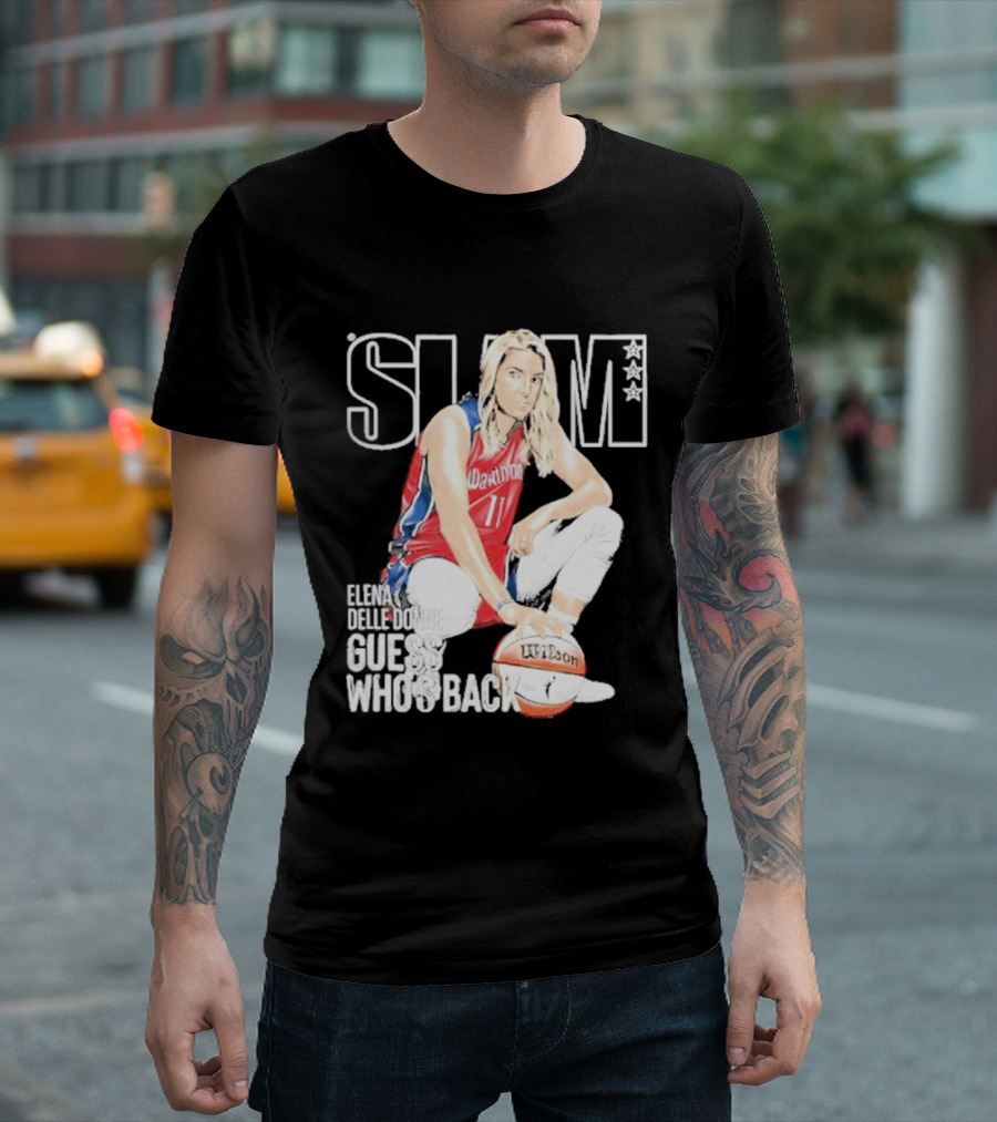 Elena Delle Donne Guess Who's Back Slam 238 Washington Basketball T-Shirt
